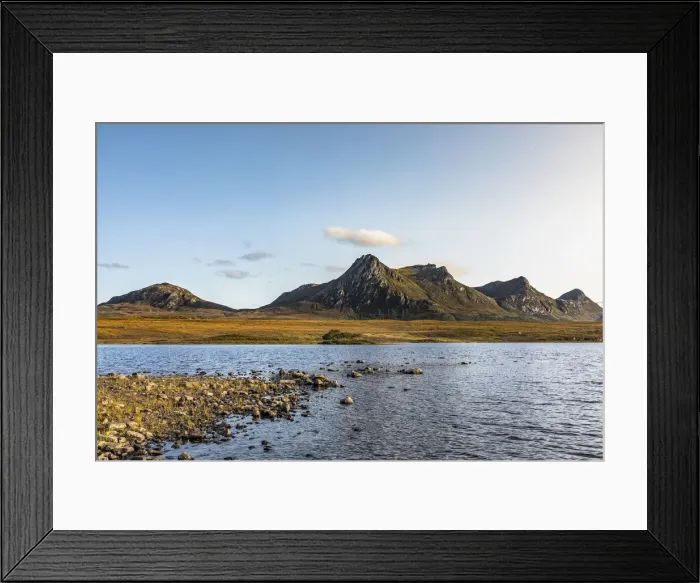 Framed Print : Lochan Hakel and Ben Loyal, Sutherland, Highlands, Scotland, United Kingdom Framed Print : Lochan Hakel and Ben Loyal, Sutherland, Highlands, Scotland, United Kingdom