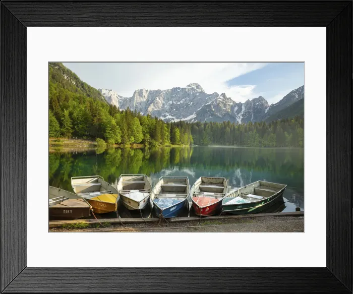 Framed Print : Fusine Lake, Udine, Italy Framed Print : Fusine Lake, Udine, Italy