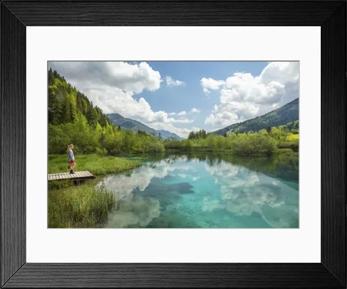Framed Print : Lake Zelenci, Kranjska Gora, Slovenia Framed Print : Lake Zelenci, Kranjska Gora, Slovenia