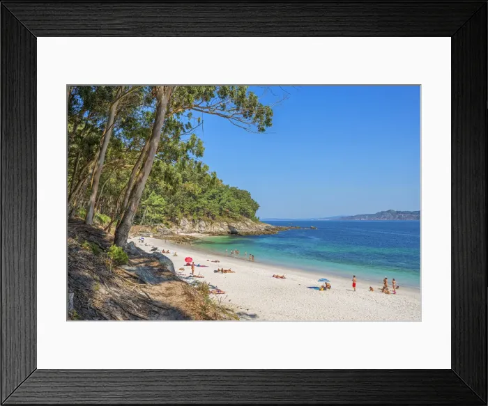 Framed Print : Playa Figueiras, Islas Cies, Vigo, Pontevdra, Galicia, Spain Framed Print : Playa Figueiras, Islas Cies, Vigo, Pontevdra, Galicia, Spain