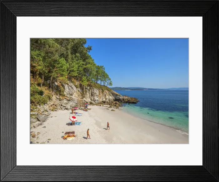 Framed Print : Playa Figueiras, Islas Cies, Vigo, Pontevdra, Galicia, Spain Framed Print : Playa Figueiras, Islas Cies, Vigo, Pontevdra, Galicia, Spain