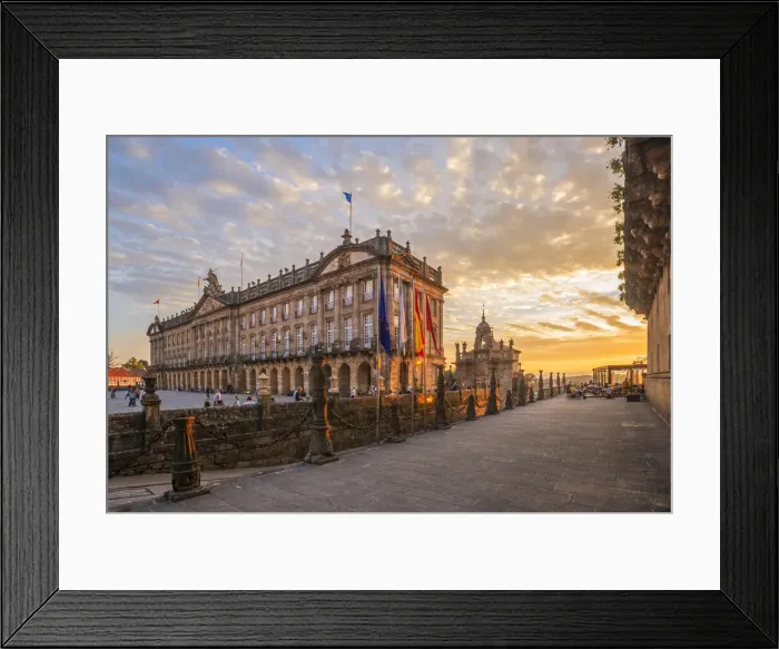 Framed Print : Pazo de Raxoi, Santiago de Compostela, La Coruna, Galicia, Spain Framed Print : Pazo de Raxoi, Santiago de Compostela, La Coruna, Galicia, Spain