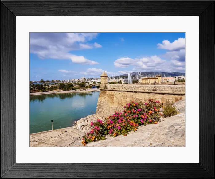 Framed Print : Old Town Walls, Palma de Mallorca, Majorca, Balearic Islands, Spain Framed Print : Old Town Walls, Palma de Mallorca, Majorca, Balearic Islands, Spain