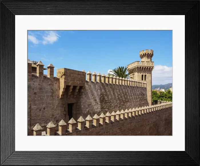 Framed Print : Royal Palace of La Almudaina, Palacio Real de La Almudaina, Palma de Mallorca, Majorca Framed Print : Royal Palace of La Almudaina, Palacio Real de La Almudaina, Palma de Mallorca, Majorca