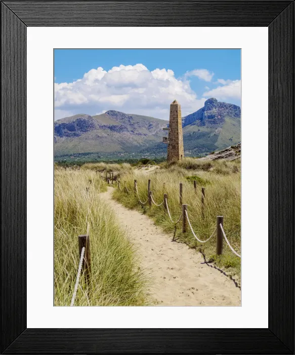 Framed Print : Obelisk nears Arenal Beach, Alcudia Bay, Son Serra de Marina, Mallorca or Majorca Framed Print : Obelisk nears Arenal Beach, Alcudia Bay, Son Serra de Marina, Mallorca or Majorca