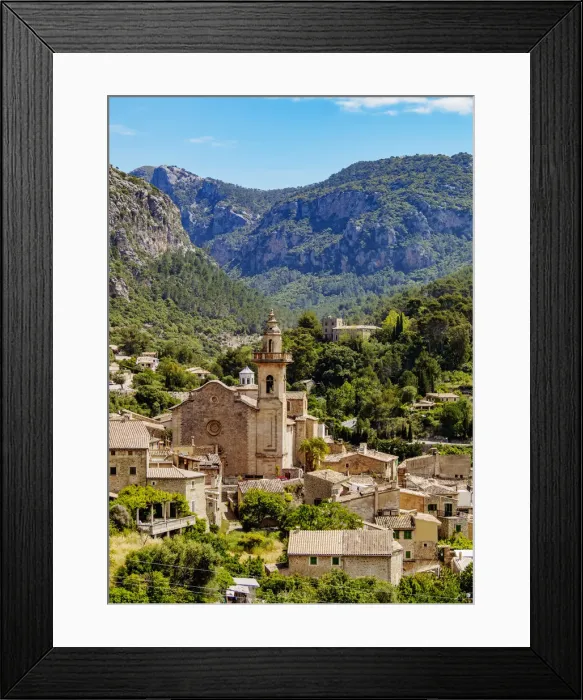 Framed Print : Valldemossa townscape, Mallorca or Majorca, Balearic Islands, Spain Framed Print : Valldemossa townscape, Mallorca or Majorca, Balearic Islands, Spain
