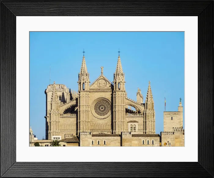 Framed Print : The Cathedral of Santa Maria of Palm or La Seu, Palma de Mallorca, Majorca