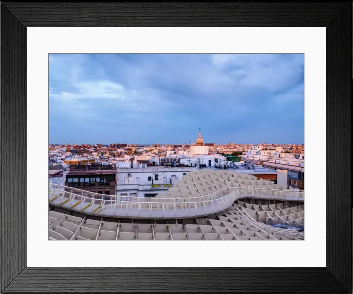 Framed Print : Metropol Parasol or Las Setas at sunset, La Encarnacion Square, Seville, Andalusia, Spain Framed Print : Metropol Parasol or Las Setas at sunset, La Encarnacion Square, Seville, Andalusia, Spain