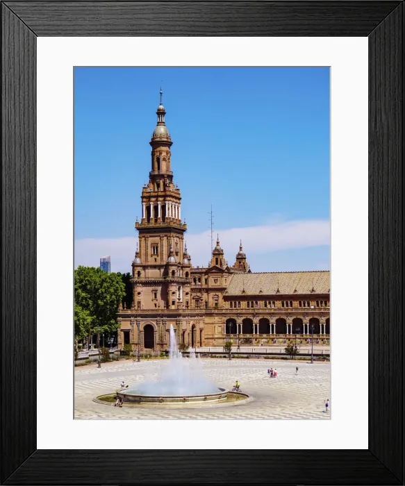 Framed Print : Plaza de Espana de Sevilla, Spain Square, Seville, Andalusia, Spain Framed Print : Plaza de Espana de Sevilla, Spain Square, Seville, Andalusia, Spain
