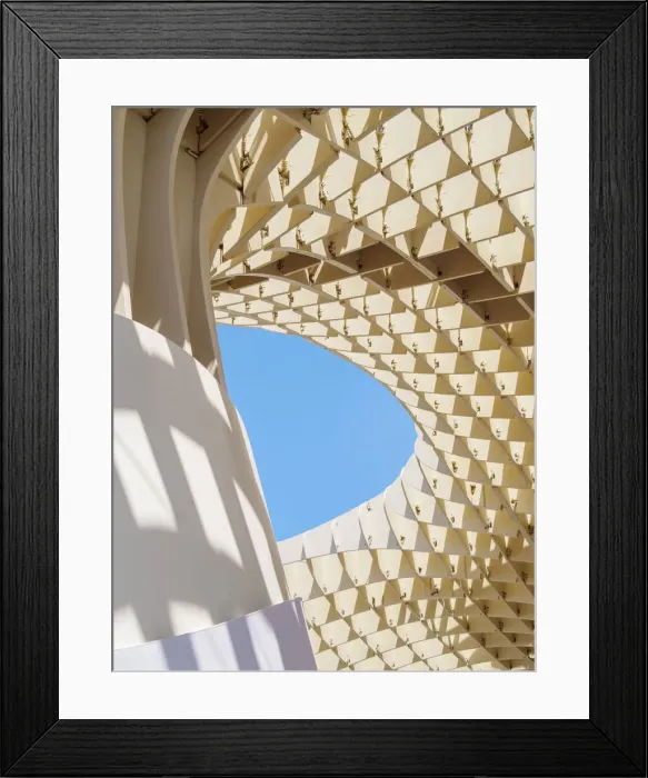 Framed Print : Metropol Parasol or Las Setas at La Encarnacion Square, detailed view, Seville, Andalusia