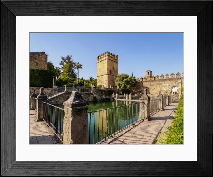 Framed Print : Gardens of Alcazar de los Reyes Cristianos, Alcazar of the Christian Monarchs, Cordoba Framed Print : Gardens of Alcazar de los Reyes Cristianos, Alcazar of the Christian Monarchs, Cordoba