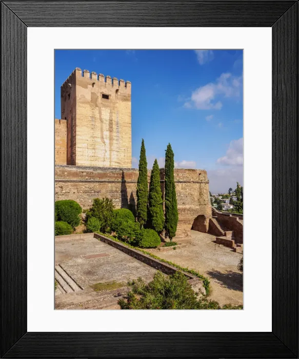 Framed Print : Alcazaba de la Alhambra, Granada, Andalusia, Spain Framed Print : Alcazaba de la Alhambra, Granada, Andalusia, Spain