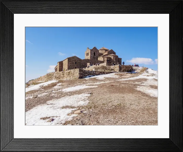 Framed Print : Monestir de Sant Llorenc del Munt, Benedictine monastery on top of La Mola, Matadepera Framed Print : Monestir de Sant Llorenc del Munt, Benedictine monastery on top of La Mola, Matadepera