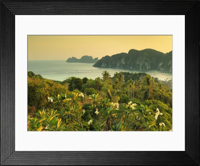 Framed Print : Sunset at viewing point Pee Pee, Ko Phi Phi Don, Krabi, Thailand Framed Print : Sunset at viewing point Pee Pee, Ko Phi Phi Don, Krabi, Thailand