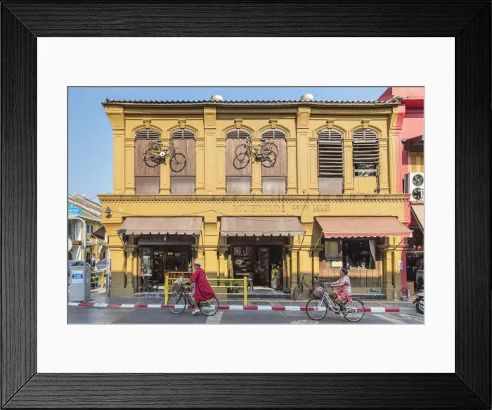 Framed Print : Old Phuket Coffee Station, Sino-Portuguese architecture, Phuket Town, Phuket, Thailand Framed Print : Old Phuket Coffee Station, Sino-Portuguese architecture, Phuket Town, Phuket, Thailand