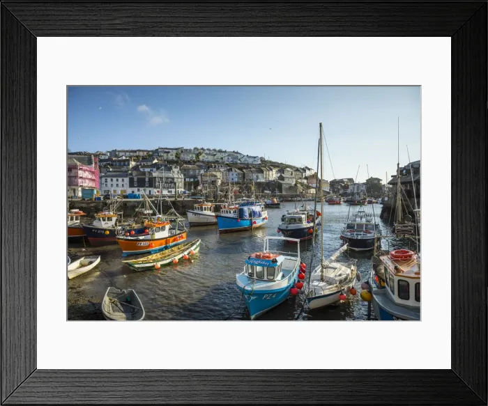 Framed Print : Harbour at Mevagissey, Cornwall, England, UK Framed Print : Harbour at Mevagissey, Cornwall, England, UK