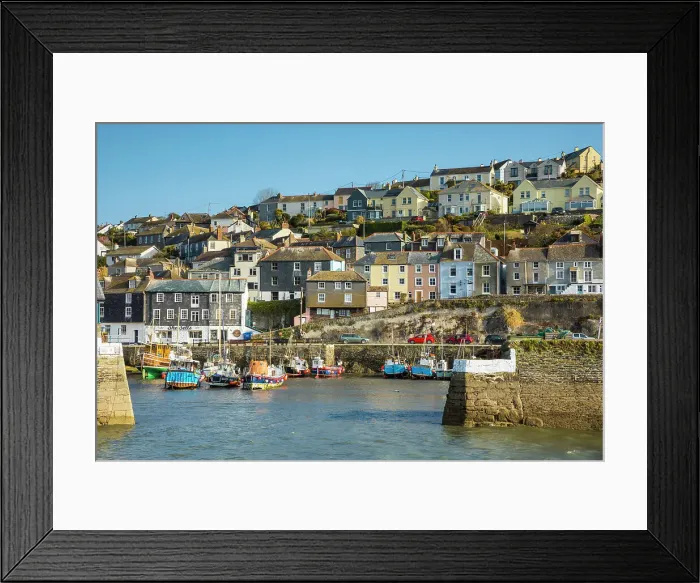Framed Print : Harbour at Mevagissey, Cornwall, England, UK Framed Print : Harbour at Mevagissey, Cornwall, England, UK
