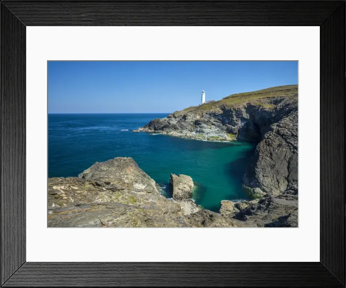 Framed Print : Lighthouse at Trevose Head, Cornwall, England, UK Framed Print : Lighthouse at Trevose Head, Cornwall, England, UK