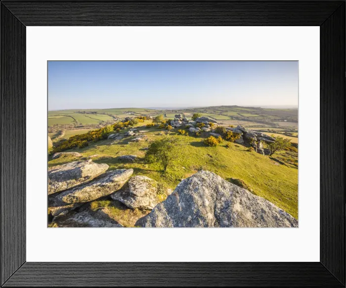 Framed Print : Helman Tor, Bodmin Moor, Cornwall, England, UK Framed Print : Helman Tor, Bodmin Moor, Cornwall, England, UK