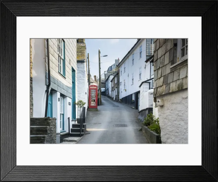 Framed Print : Narrow streets of Port Isaac, Cornwall, England, UK Framed Print : Narrow streets of Port Isaac, Cornwall, England, UK