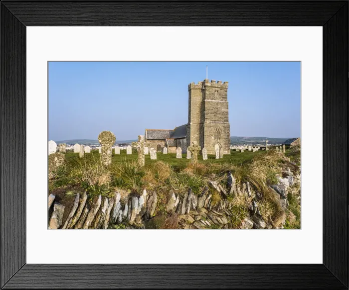 Framed Print : Church at Tintagel, Cornwall, England, UK Framed Print : Church at Tintagel, Cornwall, England, UK