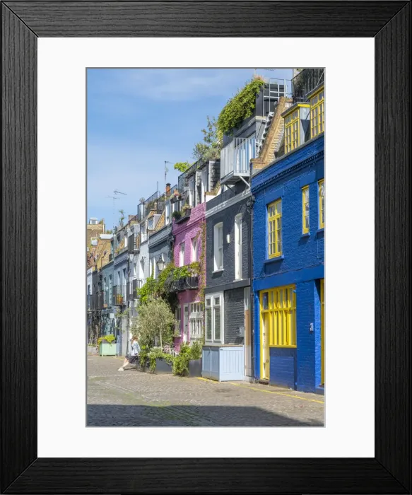 Framed Print : Mews houses, Notting Hill, London, England, UK Framed Print : Mews houses, Notting Hill, London, England, UK