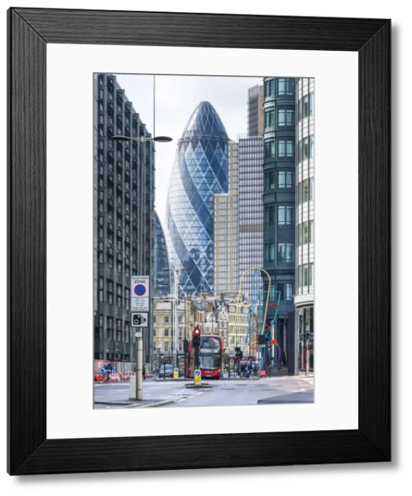 Framed Print : 30 St Mary Axe (The Gherkin), Bishopsgate, City of London, London, England, UK Framed Print : 30 St Mary Axe (The Gherkin), Bishopsgate, City of London, London, England, UK