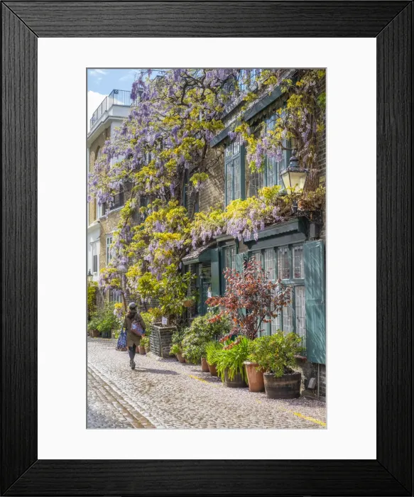 Framed Print : Kynance Mews, Kensington, London, England, UK