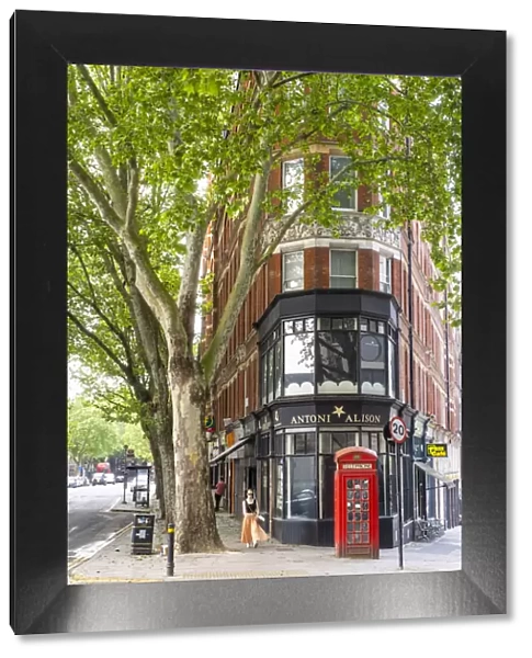 Telephone box, Clerkenwell, London, England, UK
