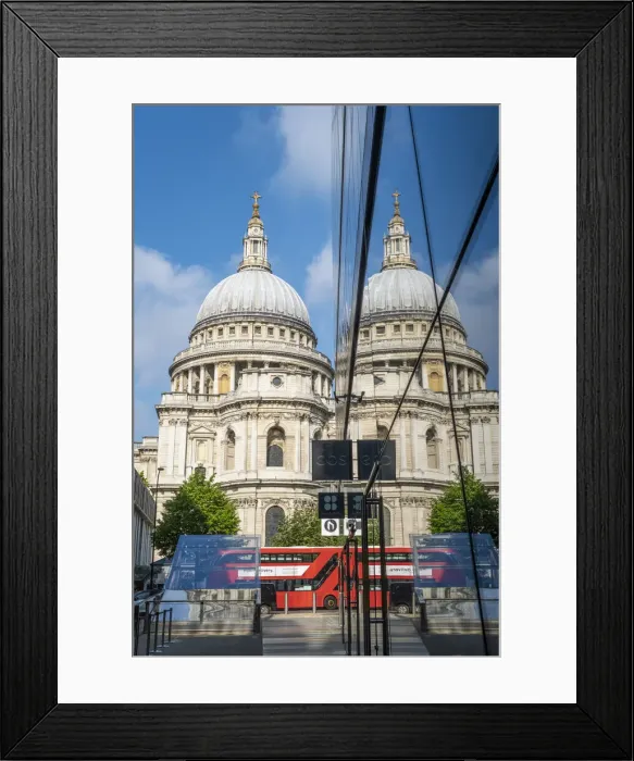 Framed Print : St. Pauls Cathedral & One New Change, London, England, UK Framed Print : St. Pauls Cathedral & One New Change, London, England, UK