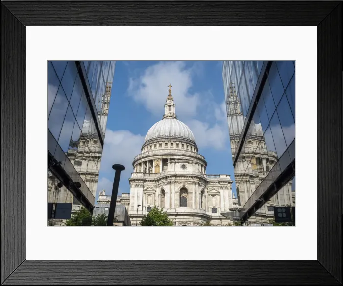 Framed Print : St. Pauls Cathedral & One New Change, London, England, UK Framed Print : St. Pauls Cathedral & One New Change, London, England, UK