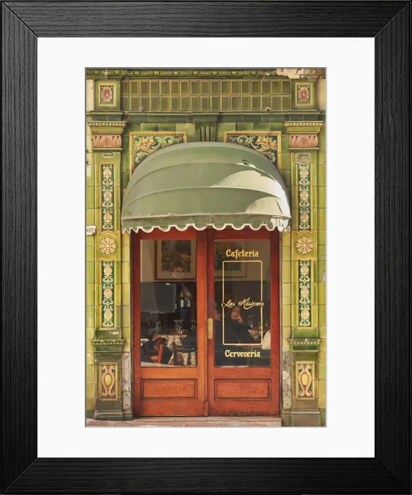 Framed Print : The entrance door to the cafa©'Las Misiones'in the Montevideo Old City Framed Print : The entrance door to the cafa©'Las Misiones'in the Montevideo Old City
