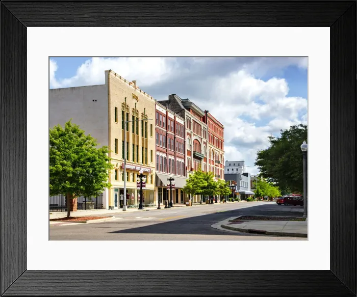 Framed Print : USA, Mississippi, Meridian, Downtown, Restored Early 1900s Architecture Framed Print : USA, Mississippi, Meridian, Downtown, Restored Early 1900s Architecture