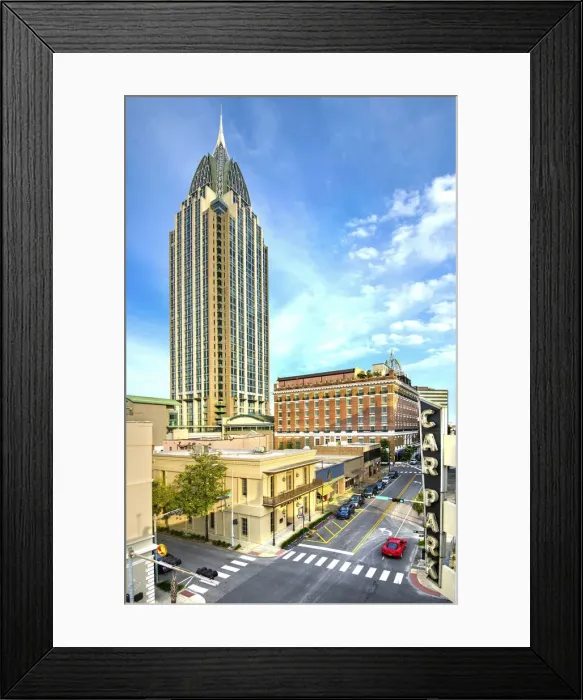 Framed Print : USA, Alabama, Mobile, Downtown, Royal Street, RSA Battle House Tower Framed Print : USA, Alabama, Mobile, Downtown, Royal Street, RSA Battle House Tower