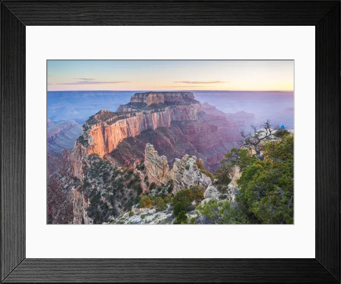 Framed Print : Wotans Throne at Cape Royal on the North Rim in Grand Canyon National Park, Arizona, USA