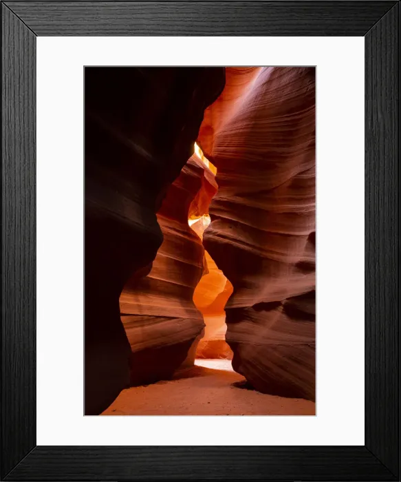Framed Print : Sandstone formation at Upper Antelope Canyon, Slot Canyon, Page, Arizona, USA