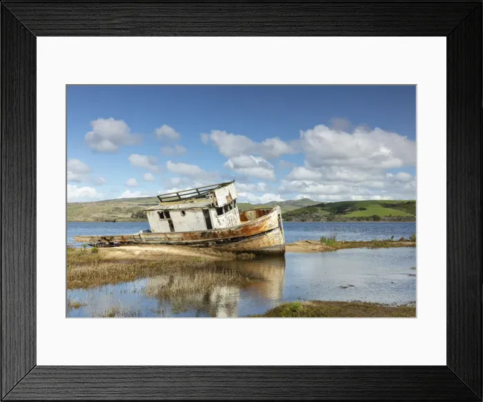 Framed Print : Shipwreck, Point Reyes National Seashore, California, USA Framed Print : Shipwreck, Point Reyes National Seashore, California, USA