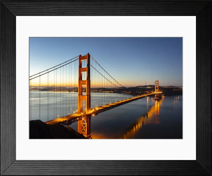 Framed Print : Golden Gate Bridge, San Francisco, California, USA