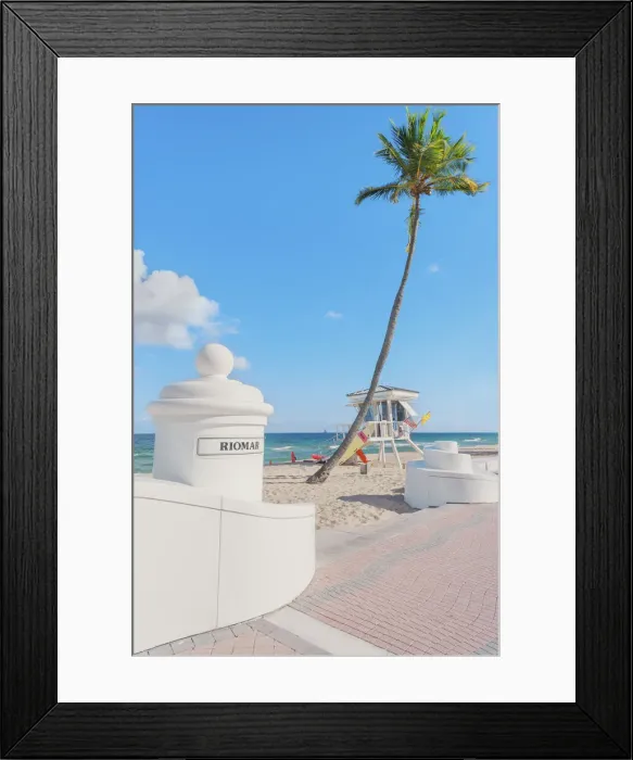 Framed Print : Fort Lauderdale beach, Fort Lauderdale, Broward County, Florida, USA
