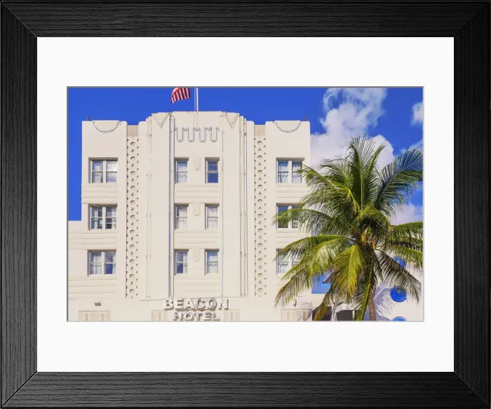 Framed Print : Ocean drive, South Beach, Miami, Florida, USA