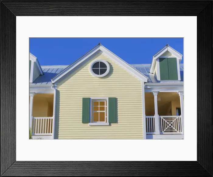 Framed Print : Traditional house facade, Key West, Florida, USA