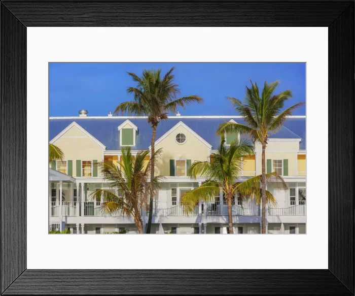 Framed Print : Traditional houses, Key West, Florida, USA Framed Print : Traditional houses, Key West, Florida, USA