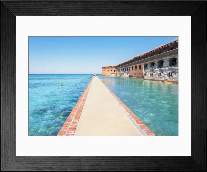 Framed Print : Pier surrounding Fort Jefferson, Dry Tortugas National Park, Florida, USA Framed Print : Pier surrounding Fort Jefferson, Dry Tortugas National Park, Florida, USA