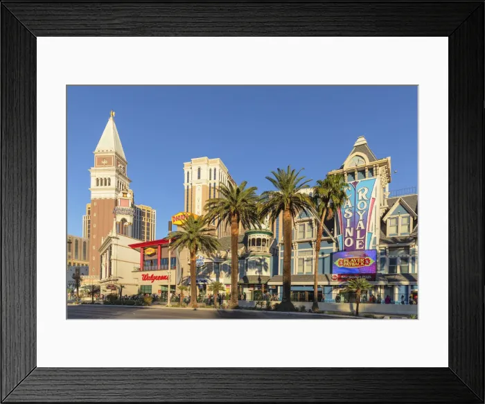 Framed Print : Las Vegas Strip, Venetian Resort and Casino Royale, Las Vegas, Nevada, USA Framed Print : Las Vegas Strip, Venetian Resort and Casino Royale, Las Vegas, Nevada, USA