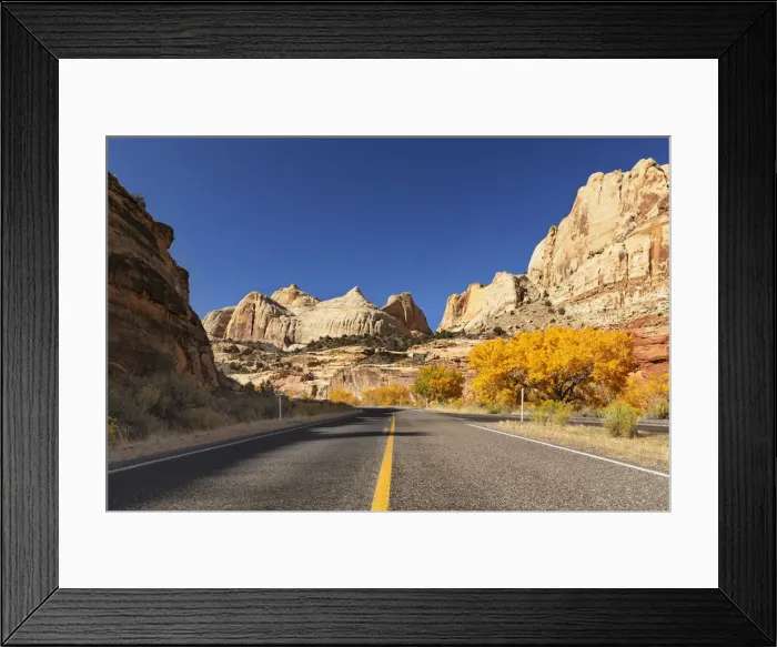 Framed Print : Highway 24 and Capitol Dome, Capitol Reef National Park, Utah, USA Framed Print : Highway 24 and Capitol Dome, Capitol Reef National Park, Utah, USA
