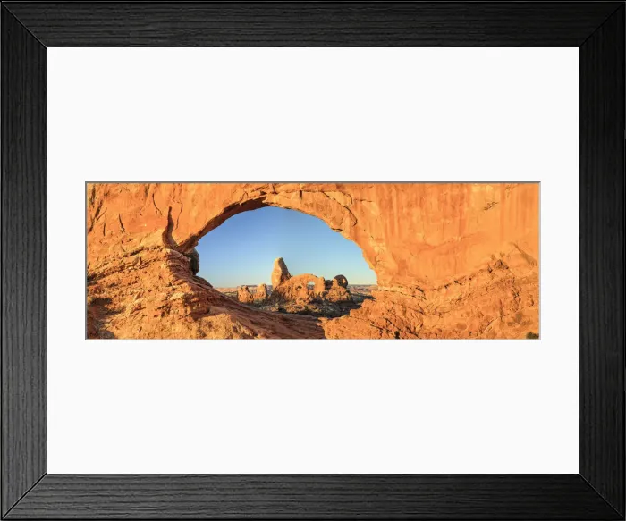 Framed Print : Turret Arch, seen through Northern Window, Window Arch, Arches National Park, Utah, USA Framed Print : Turret Arch, seen through Northern Window, Window Arch, Arches National Park, Utah, USA