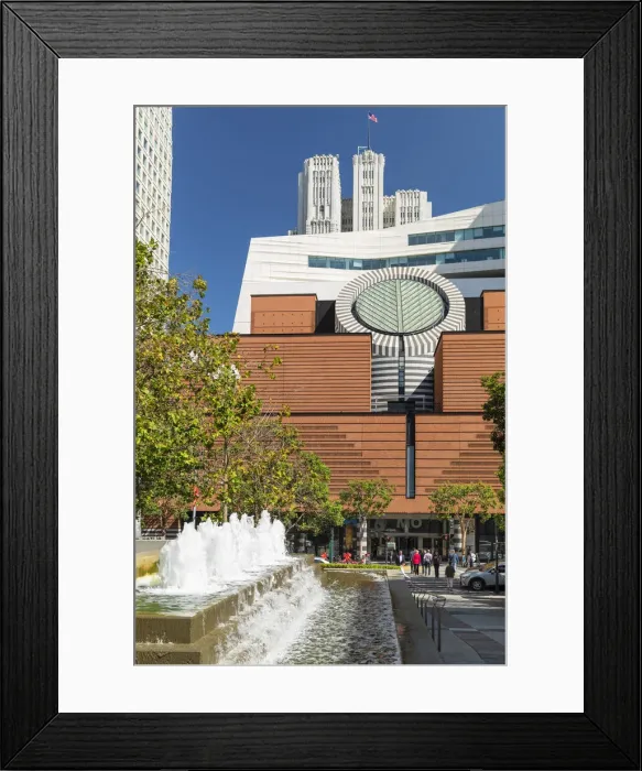 Framed Print : Museum of Modern Art, architect Mario Botta, San Francisco, California, USA