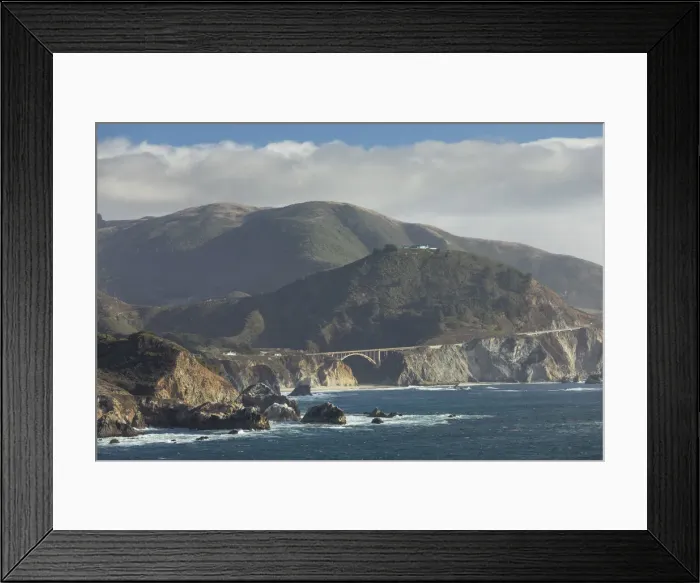 Framed Print : Bixby Creek Bridge, Monterey, Big Sur, California, USA Framed Print : Bixby Creek Bridge, Monterey, Big Sur, California, USA