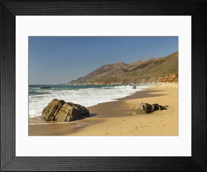 Framed Print : Marina State Beach, Pacific, Highway 1, California, USA
