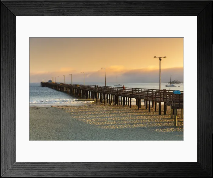 Framed Print : Pier at Avila Beach at sunset, San Luis Obispo County, California, USA Framed Print : Pier at Avila Beach at sunset, San Luis Obispo County, California, USA